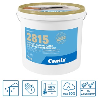 Cemix 2815 elastický fasádní nátěr